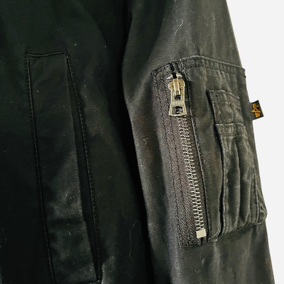 Alpha Industries US Defense Dept Contractor 1959  Military Utility Flight Jacket - Picture 6 of 11